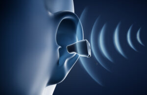 Graphic of hearing aid